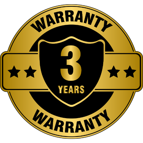 3 Years Warranty